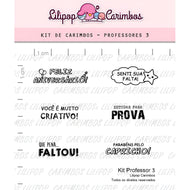 Kit Carimbos Professor 3 para Artesanato e Scrapbook - Lilipop