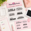 Kit Carimbos Professor 3 Scrapbook Artesanato - Lilipop