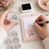 Kit Carimbos Rostinhos 3 Scrapbook Artesanato - Lilipop