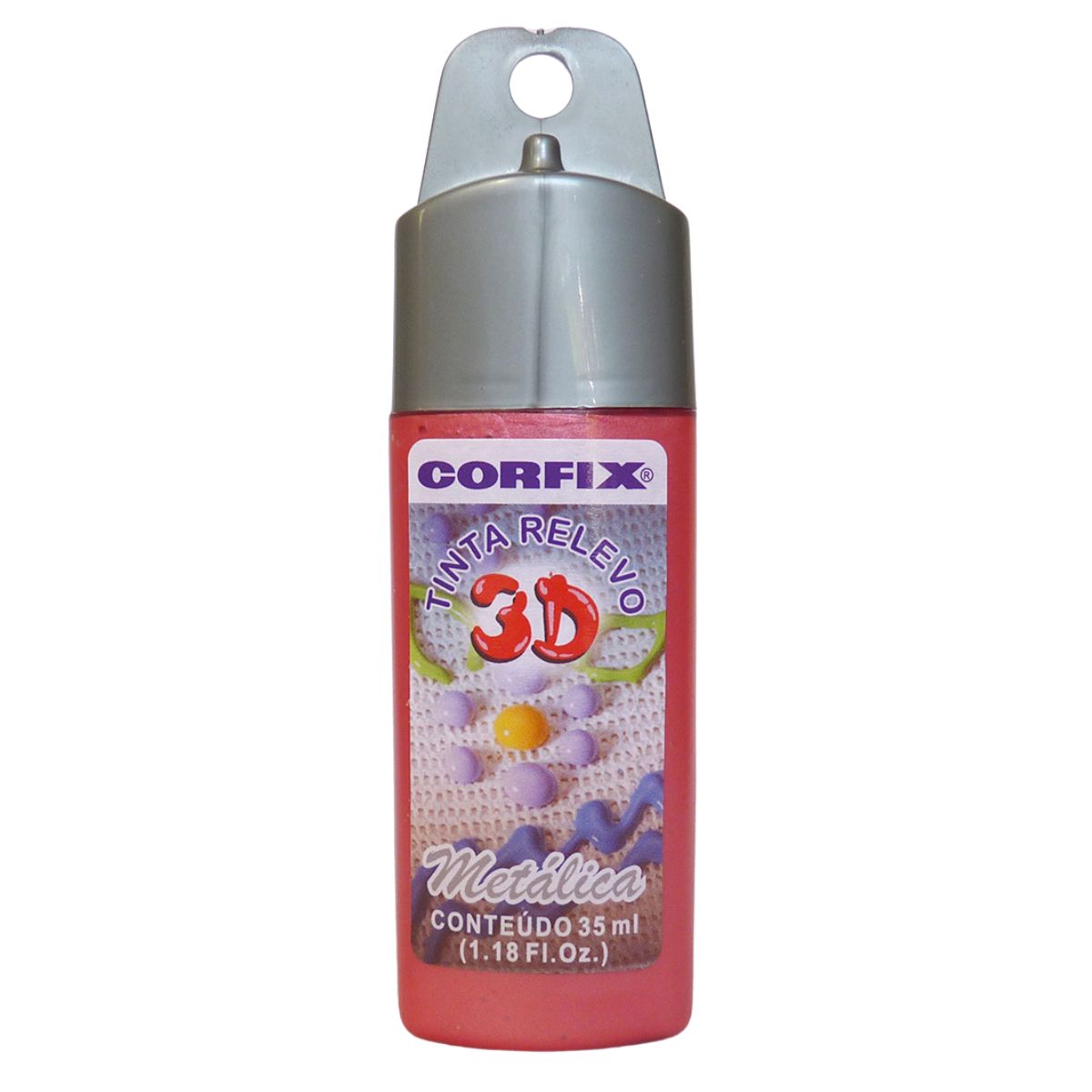Tinta Relevo 3D Corfix Metalica 35ml - 14500