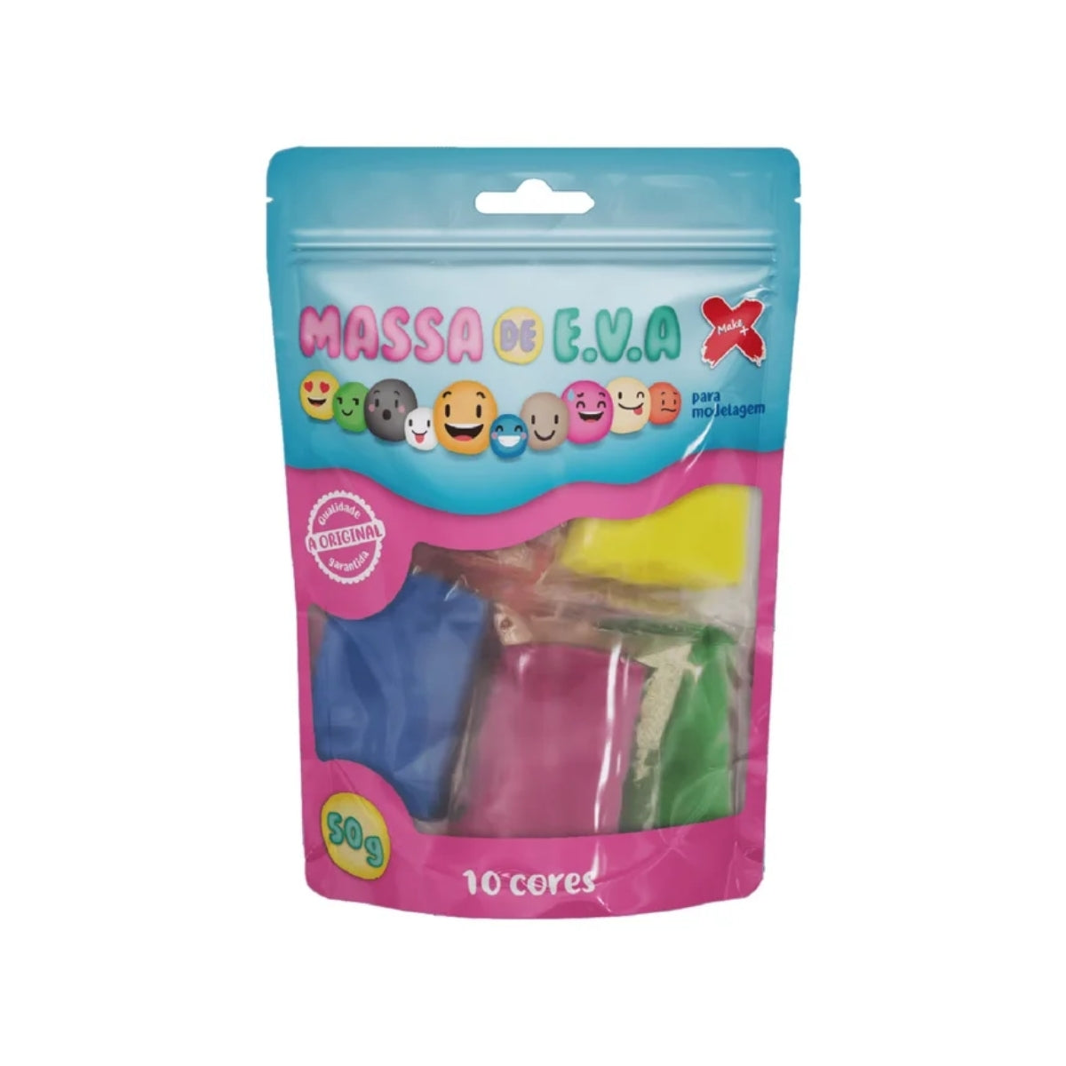 Massa Eva 50g com 10 Cores - Make+