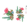 Papel de Seda Opapel Plantas Cactos 30x45cm para Decoupage e Artesanato 2567 - Opa