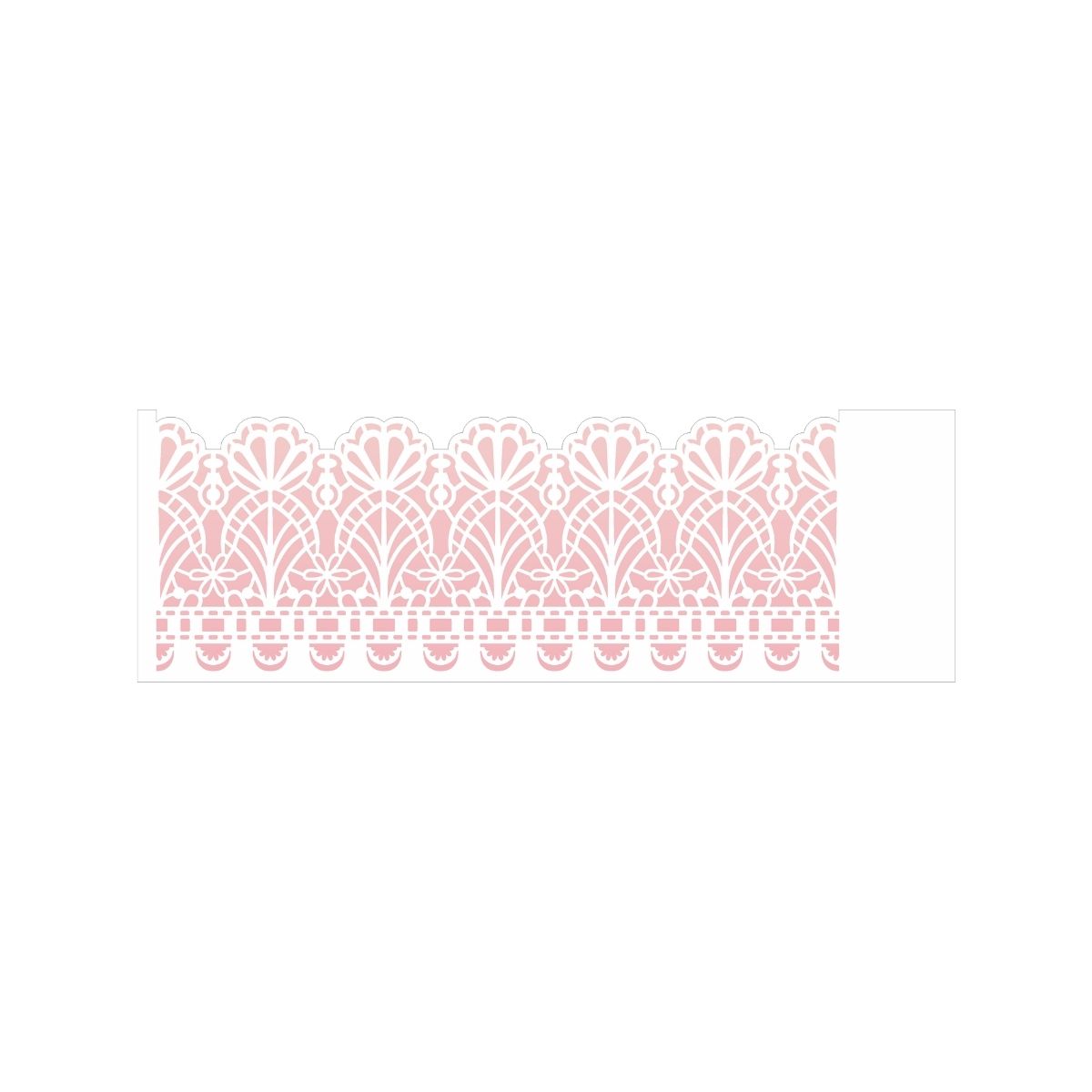 Stencil Opa 10x30cm - Negativo Renda I - 2570