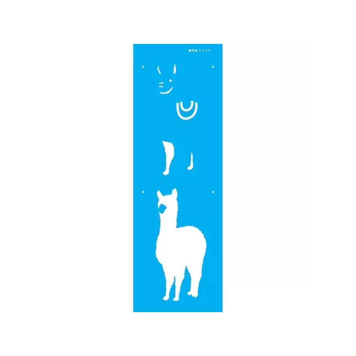Stencil Opa 10x30cm - Animais Lhama I - 2599