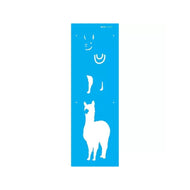 Stencil Opa 10x30cm - Animais Lhama I - 2599