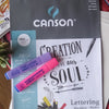 Bloco Papel Canson Bl Marker Lettering 180g 24cm x 32cm 20 Folhas - 9921