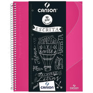 Caderno Pauta Expressão e Arte Espiral CD 90g A4 80 Folhas - Rosa Pink