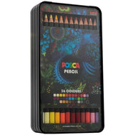 Estojo Lapis de Cor Posca Profissional com 36 Cores