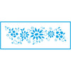 Stencil Pequeno Flores Viii 7x17cm para Pintura Decorativa e Artesanato Stp-0064 - Litoarte