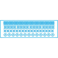Stencil Estreito Barrado Geometrico 8x28cm para Pintura Decorativa e Artesanato Ste-352 - Litoarte