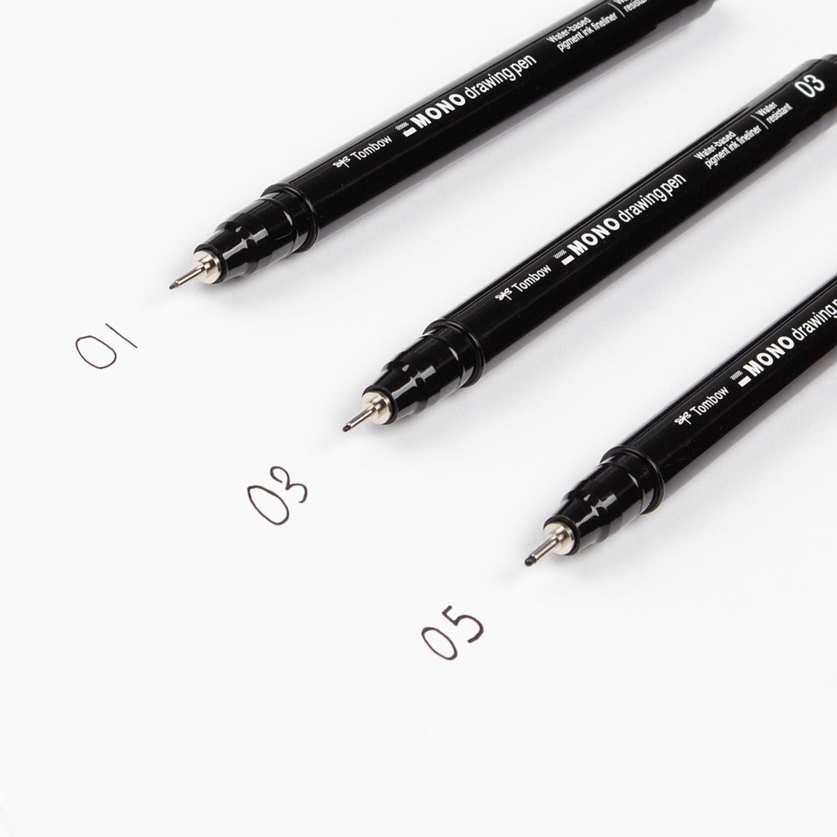 Kit Caneta Desenho Mono 3 Unidades 0.1Mm 0.3Mm 0.5Mm - Tombow - 66403