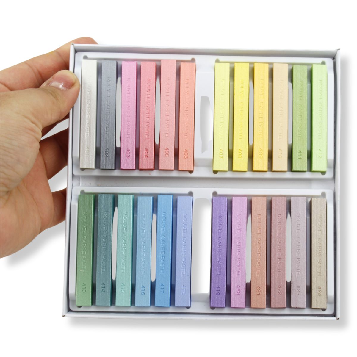 Estojo Giz Pastel Seco Artístico 24 Cores Peroladas Nct-24p - Sakura