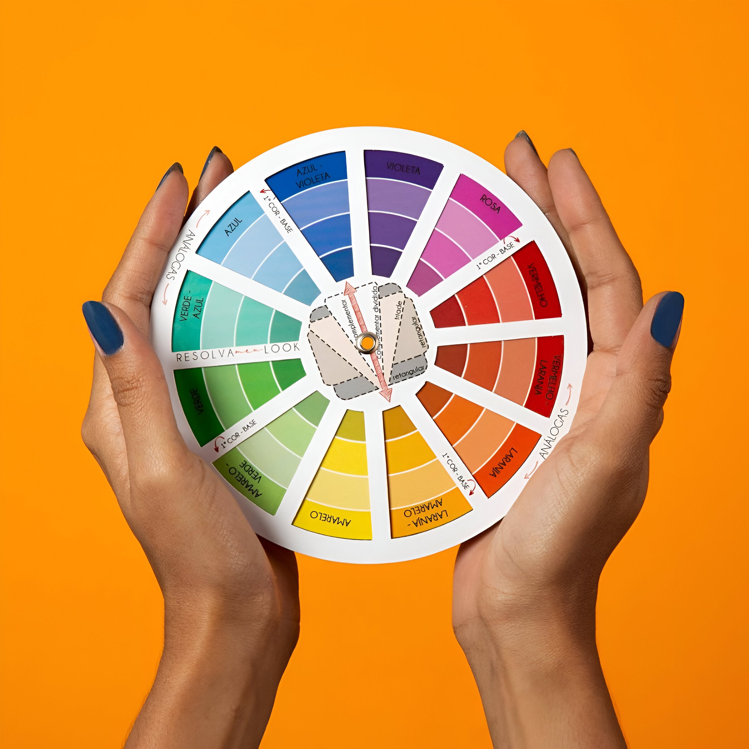 Círculo Cromático de Cores Sinoart Pequeno Color Wheel 7/13
