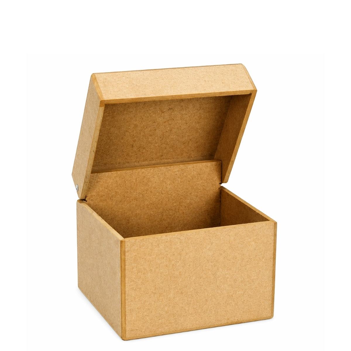 Caixa de Chá com 1 Cavidade de Mdf Cru 8x8x7cm