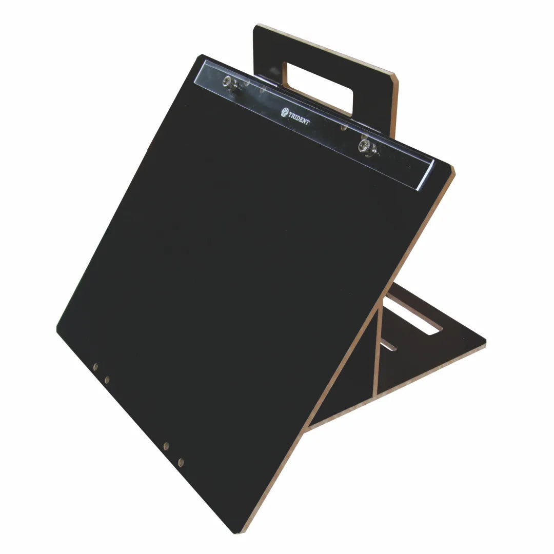 Prancheta Portátil Articulada Trident A3 Luxo Mdf Lacca Preto 6 Mm 45x34 Cm - Modelo 4819-a3pl