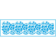 Stencil Estreito Arabesco Floral Ix 8x28cm para Pintura Decorativa e Artesanato Ste-360 - Litoarte