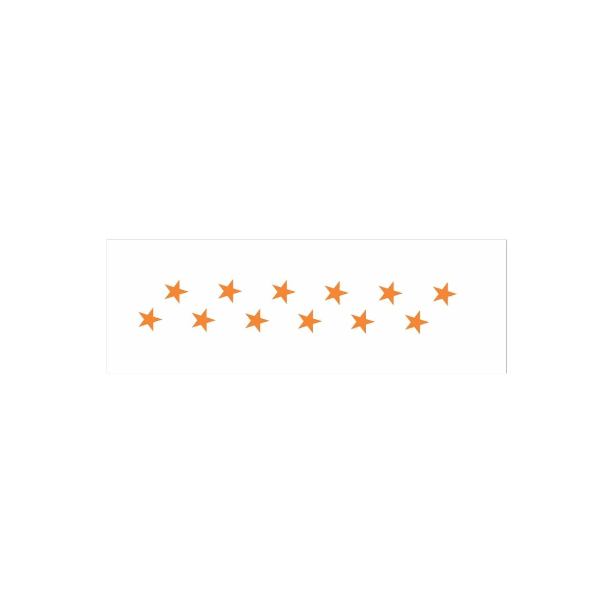 Stencil Opa 10x30cm - Estrelas Grandes - 0020
