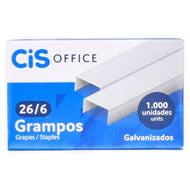 Grampo Galvanizado 26/6 com 1000 Unidades - Cis