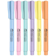 Estojo Marca Texto Grifpen Ponta Chanfrada 6 Cores - Faber-castell Mt/tp6zf