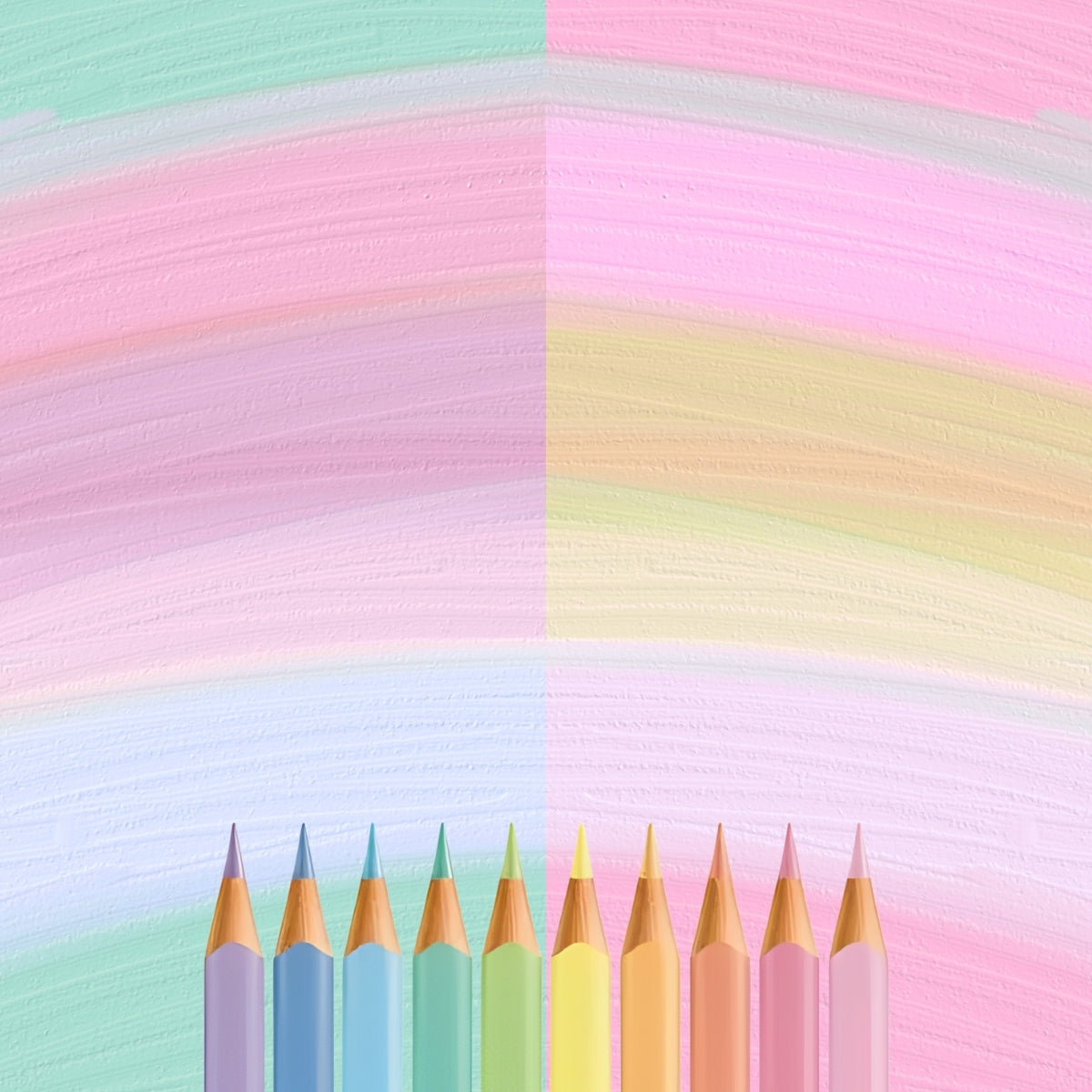 Estojo Lápis de Cor Ecolápis Tons Pastel 10 Cores - Faber-castell 120510p