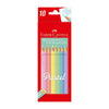 Estojo Lápis de Cor Ecolápis Tons Pastel 10 Cores - Faber-castell 120510p