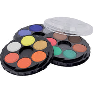 Estojo Tinta Aquarela Pastilha Disco Empilhável 18 Cores - Koh-i-noor