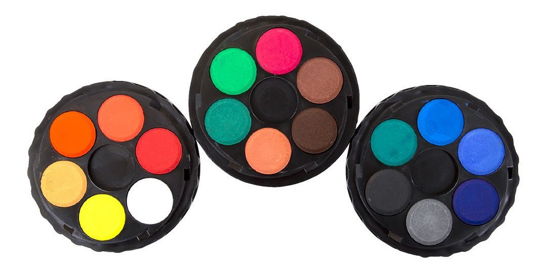 Estojo Tinta Aquarela Pastilha Disco Empilhável 18 Cores - Koh-i-noor