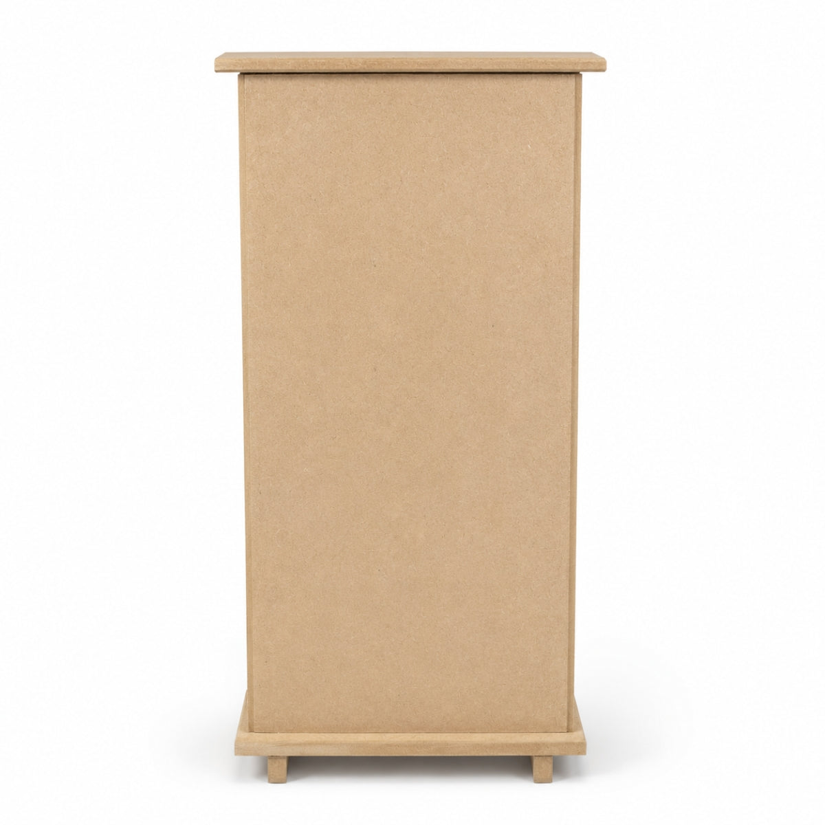 Porta Papel Higiênico Mdf Cru 14x14x36cm
