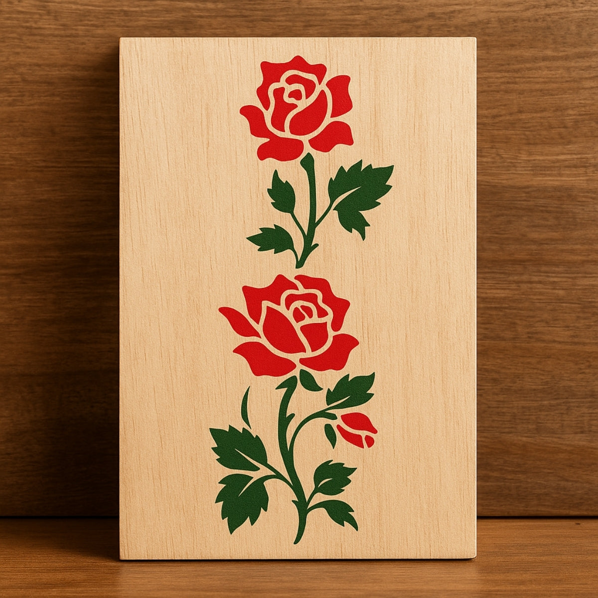 Stencil Opa 10x30cm - Flores Rosas Ii - 1036