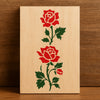 Stencil Opa 10x30cm - Flores Rosas Ii - 1036