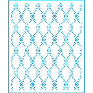 Stencil By Lili Negrão Floral Pequeno 17x21cm para Pintura Decorativa e Artesanato Stm1-038 - Litoarte