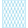 Stencil By Lili Negrão Floral Pequeno 17x21cm para Pintura Decorativa e Artesanato Stm1-038 - Litoarte