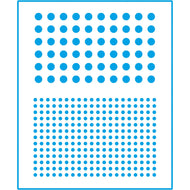 Stencil Médio Circulos 17x21cm para Pintura Decorativa e Artesanato Stm-325 - Litoarte
