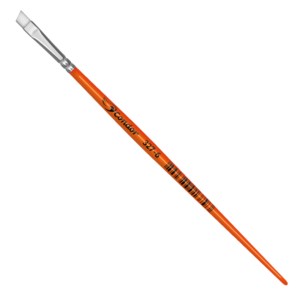 Pincel Condor 327 Chanfrado Sintético Cabo Curto