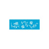 Stencil Opa 10x30cm - Flores Rosas - 0339