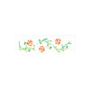 Stencil Opa 10x30cm - Flores Rosas - 0339