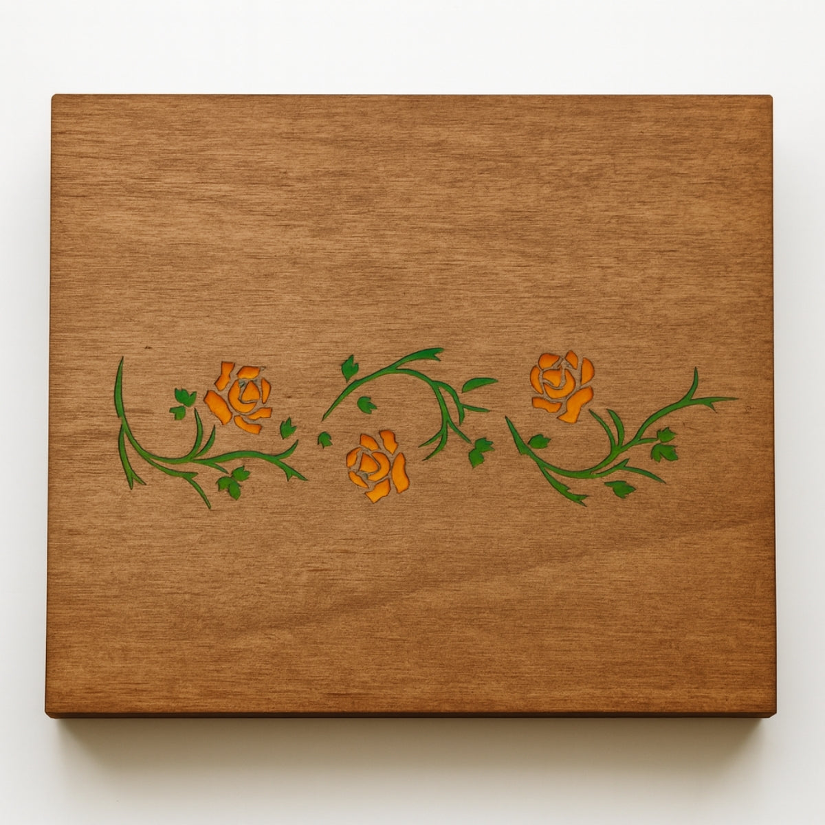 Stencil Opa 10x30cm - Flores Rosas - 0339