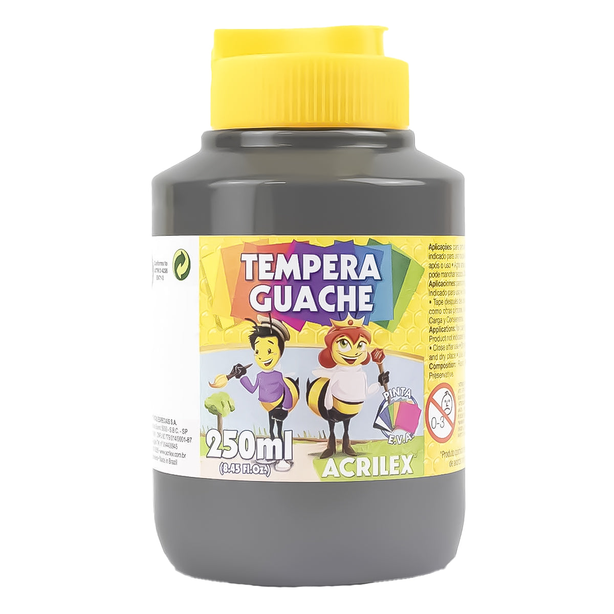 35267-tinta-tempera-guache-acrilex-250ml-933---cinza-364285