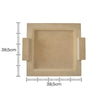 Bandeja 4 Azulejos com Alça Mdf Cru 38,5x38,5x1,5cm