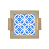 Bandeja 4 Azulejos com Alça Mdf Cru 38,5x38,5x1,5cm