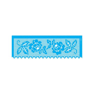 Stencil Opa 10x30cm - Negativo Barrado Crochê I - 2616