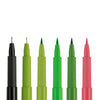 Estojo Caneta Pitt Artist Pen Hand Lettering Tons Verdes 6 Unidades - Faber-castell 267117