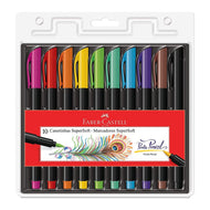 Caneta Brush Pen Supersoft com 10 Cores - Faber-castell 15.0710Soft