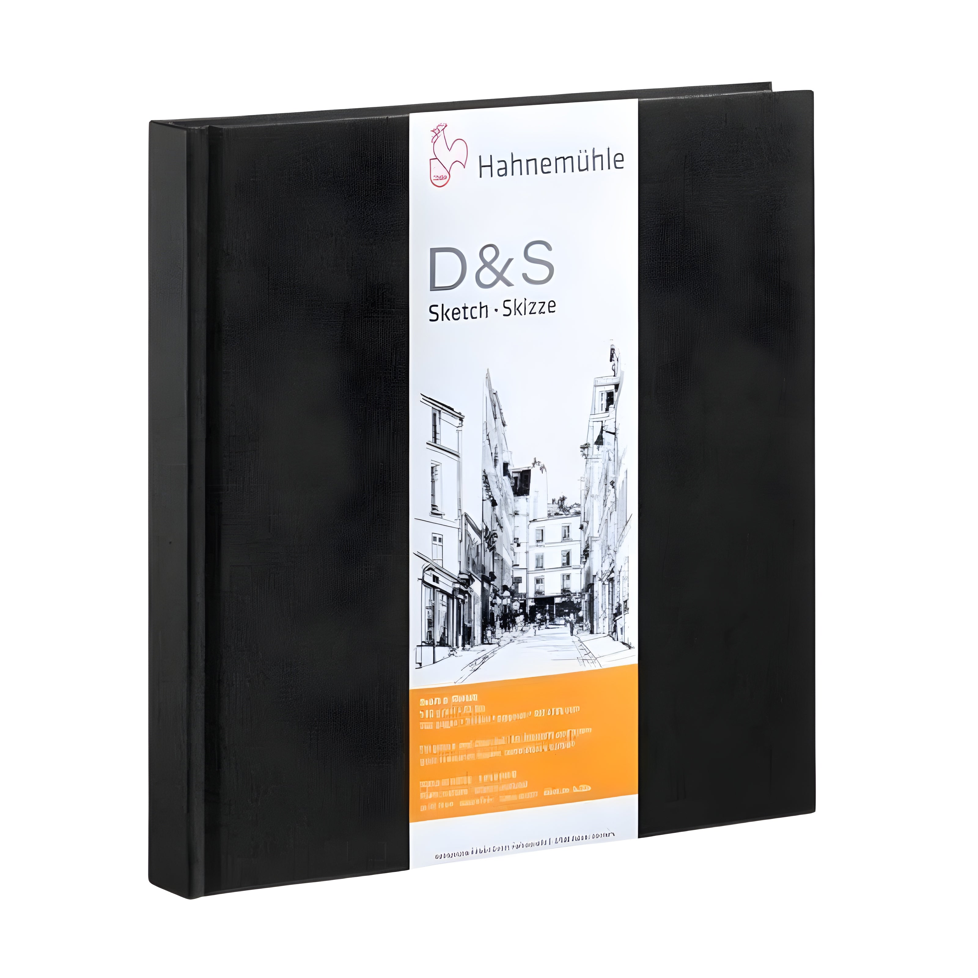 Bloco de Desenho Hahnemühle Sketch Book D&s 140g/m² Quadrado Preto Com 80 Folhas
