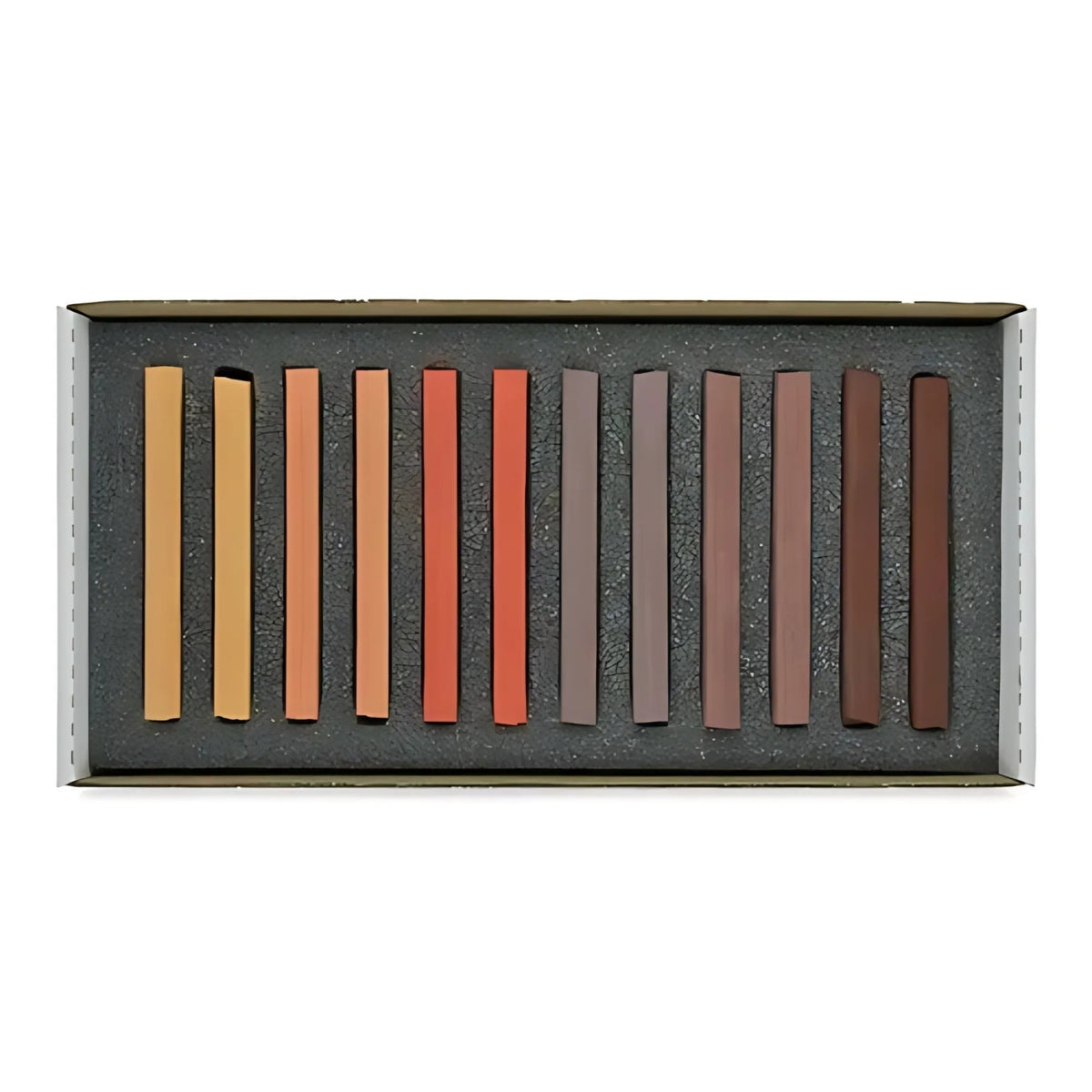 Estojo Giz Pastel Seco Carré Tons Marrom 12 Cores - Koh-i-noor - 8592