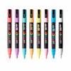 Estojo Caneta Posca Pc-3m Ponta Fina 1.3Mm com 8 Cores Soft