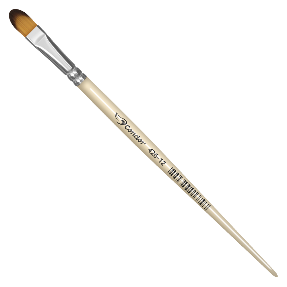 Pincel Condor 426 Língua de Gato Sintético Cabo Curto