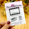 Cartela de Carimbos Cinema By Romoni em Fotopolímero para Artesanato e Scrapbook - Lilipop
