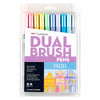 Estojo Caneta Dual Brush Pastel 10 Cores - Tombow - 56187