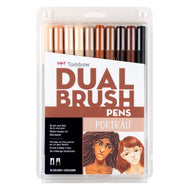 Estojo Caneta Dual Brush Portrait 10 Cores - Tombow - 56170